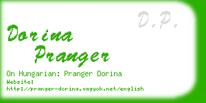 dorina pranger business card